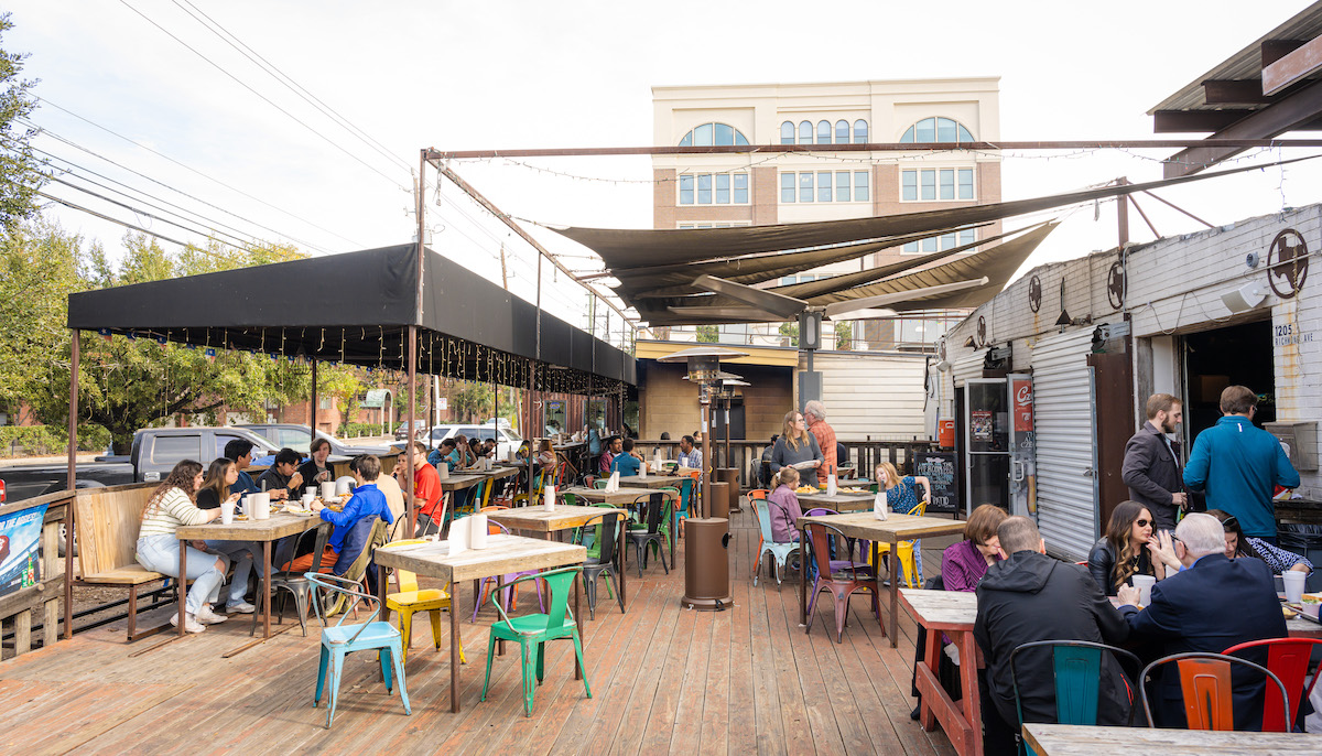 The patio at the Pit Room in Montrose. | Photo by Duc Hoang