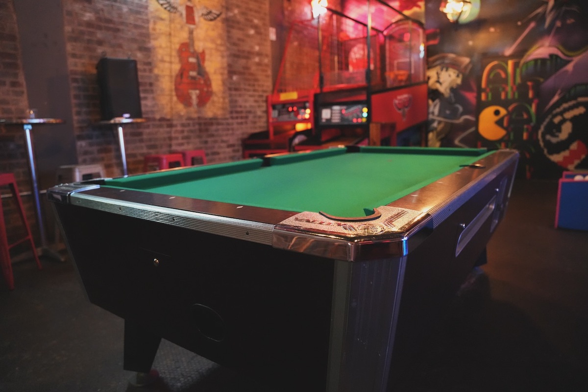 The pool table at Red Door Tavern. | Photo by Red Door Tavern