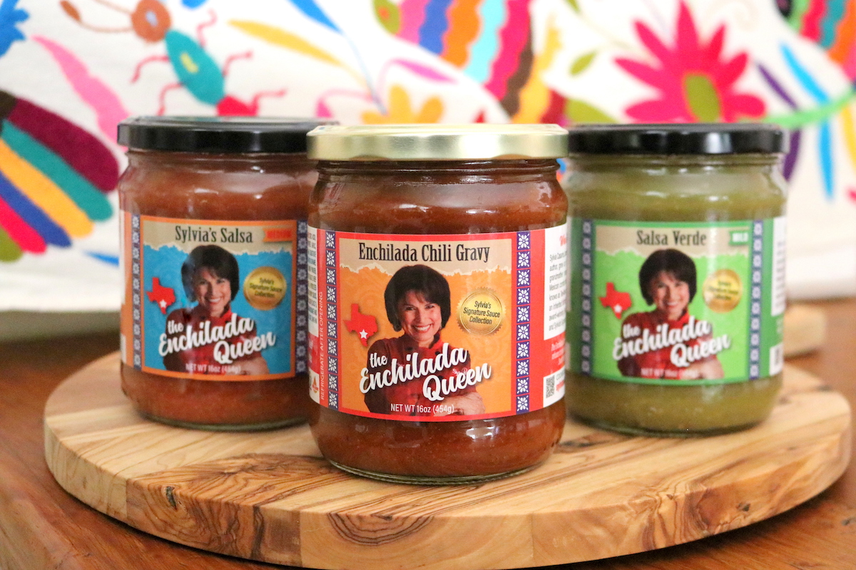 The trio of sauces included in Sylvia's Signature Sauce line. | | Photo by Sylvia's Enchilada Kitchen