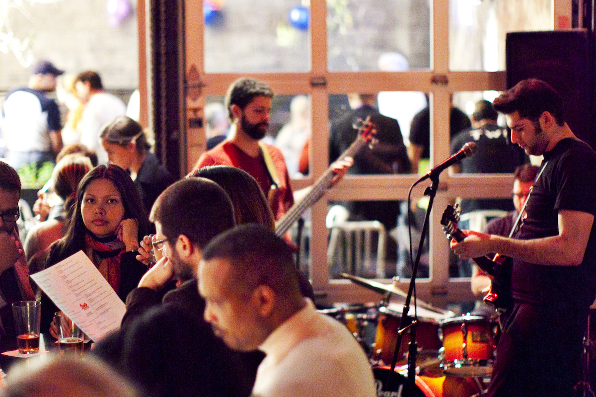 Bar patrons enjoy live music at TWO urban licks. | Photo by TWO urban licks