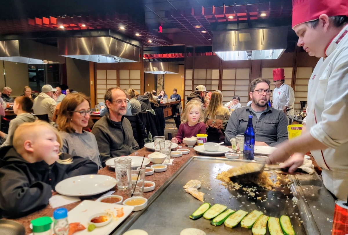 Dinner at Benihana includes a show. | Photo by Linnea Covington