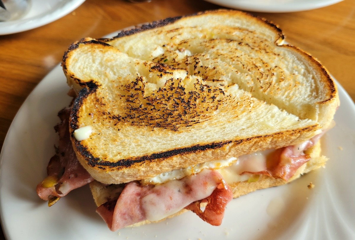 Sample the Mortadella Melt from Champagne Tiger | Photo by Linnea Covington