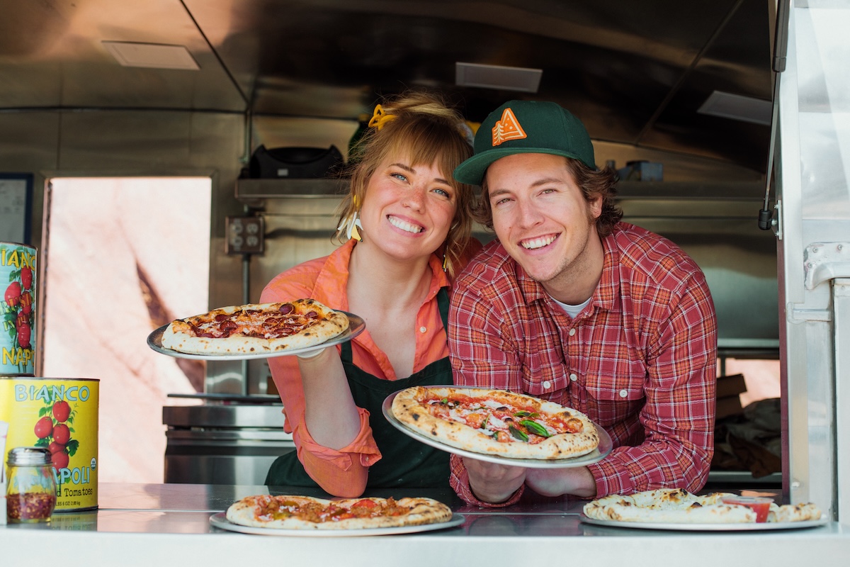 outside_pizza_owners_by Chris Bauer - DiningOut The couple behind Outside Pizza. | Photo by Chris Bauer