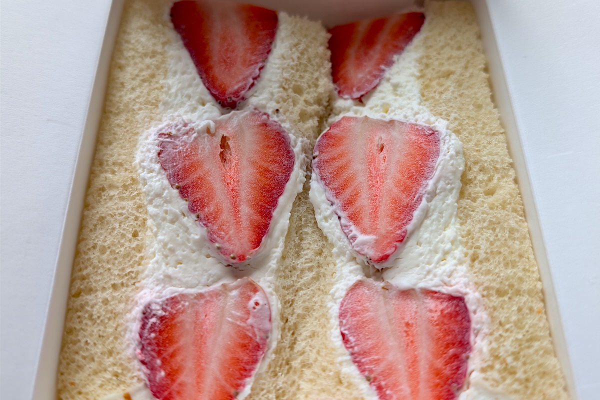 Can't pass up the strawberries and cream sando. | Photo by Linnea Covington