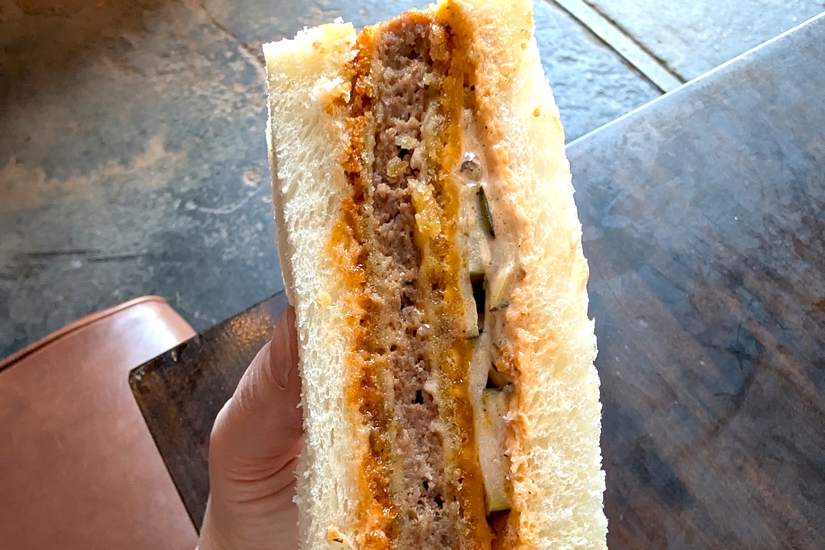 sandoitchi_by_Linnea_Covington_wagyu - DiningOut Half a wagyu sando at Sandoitchi. | Photo by Linnea Covington