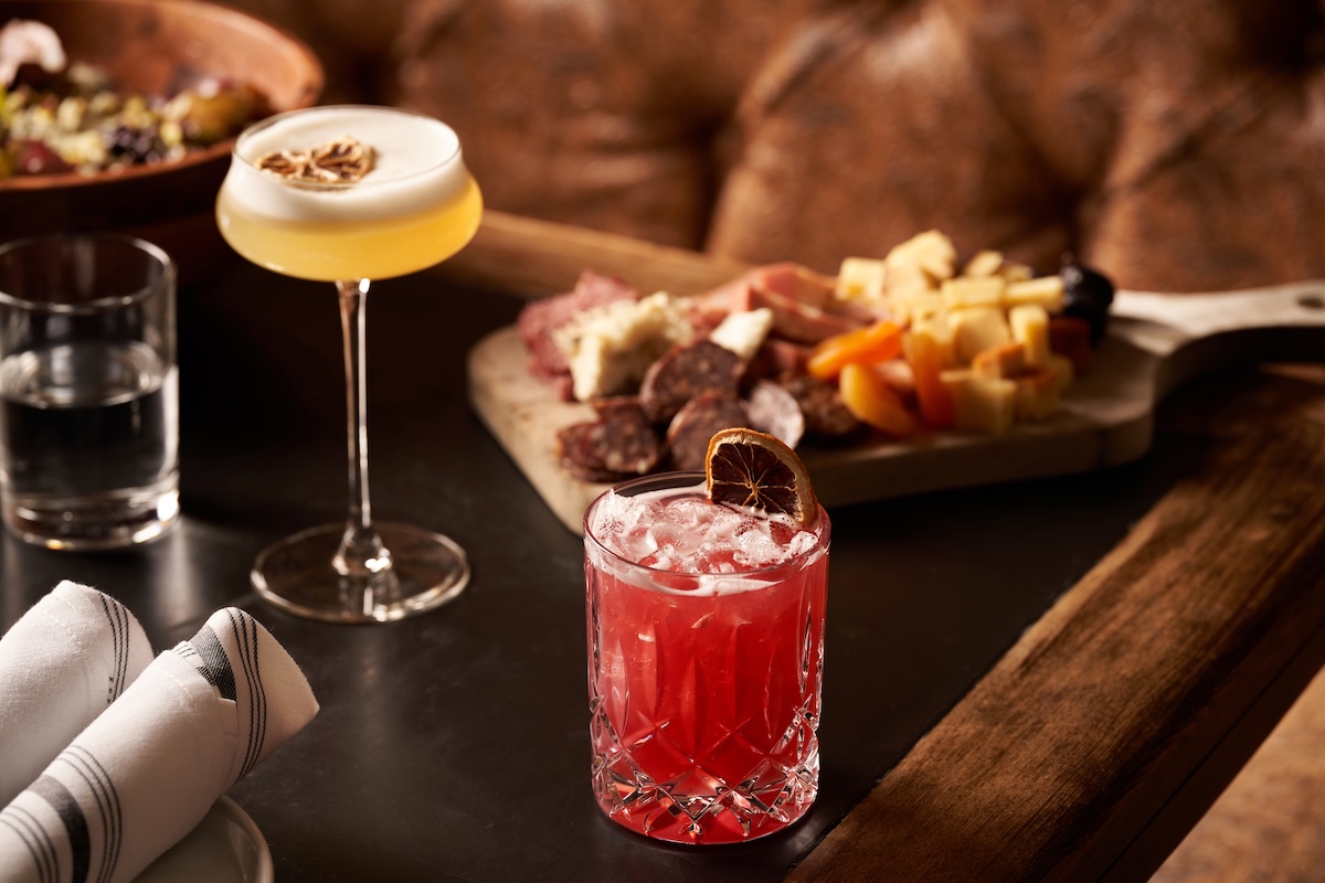 Drinks, snacks, and an elegant vibe await at The Nickel. | Photo courtesy of Hotel Teatro