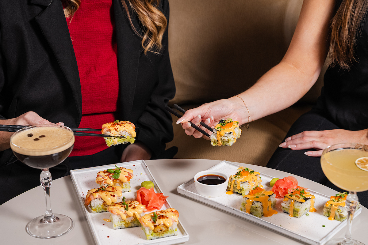 Sushi and cocktails at ASTRA Kitchen + Lounge. | Photo by ASTRA