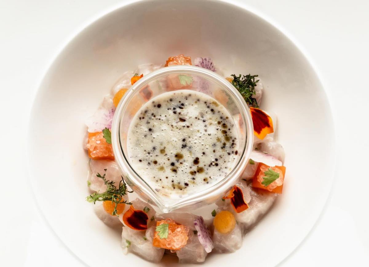 White fish ceviche at Avize. | Photo by Avize