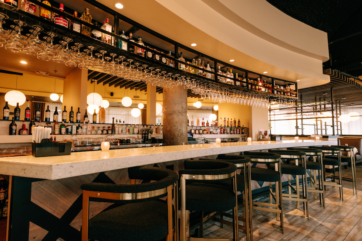 Luxe bar seating at Atlantic Ocean. | Photo by Quit Nguyen