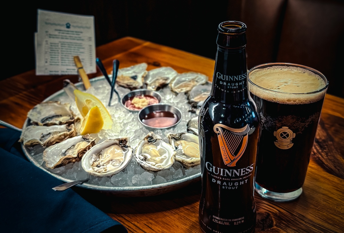 Blue Island-Shamrock-Shells-Guinness-1-Credit Blue Island Oyster Bar and Seafood - DiningOut Oysters and Guinness? Yes please. | Photo courtesy of Blue Island Oyster Bar
