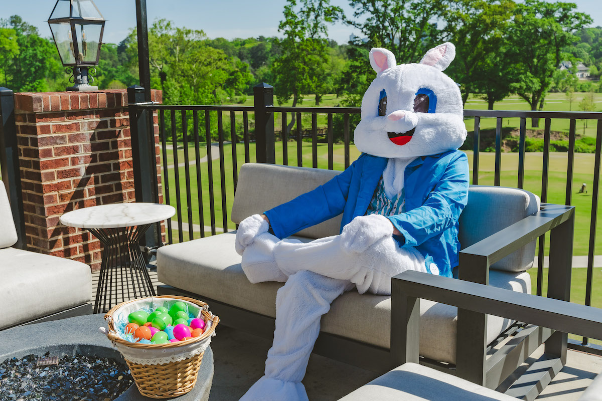 The Easter bunny makes an appearance at Boone's. | Photo by Melle Houston Photo