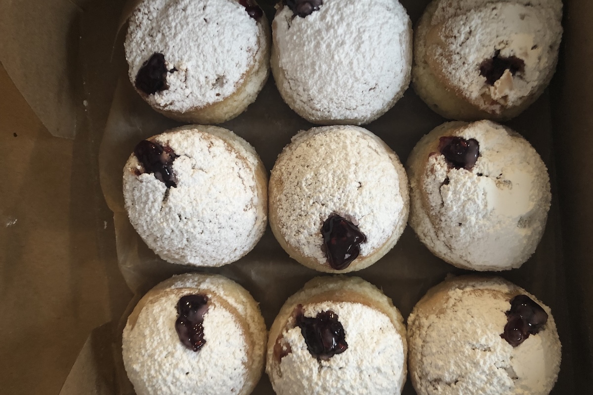 Photo caption: Gluten-free sufganiyot (only available for Hanukkah) | Photo credit: Christina Heiser