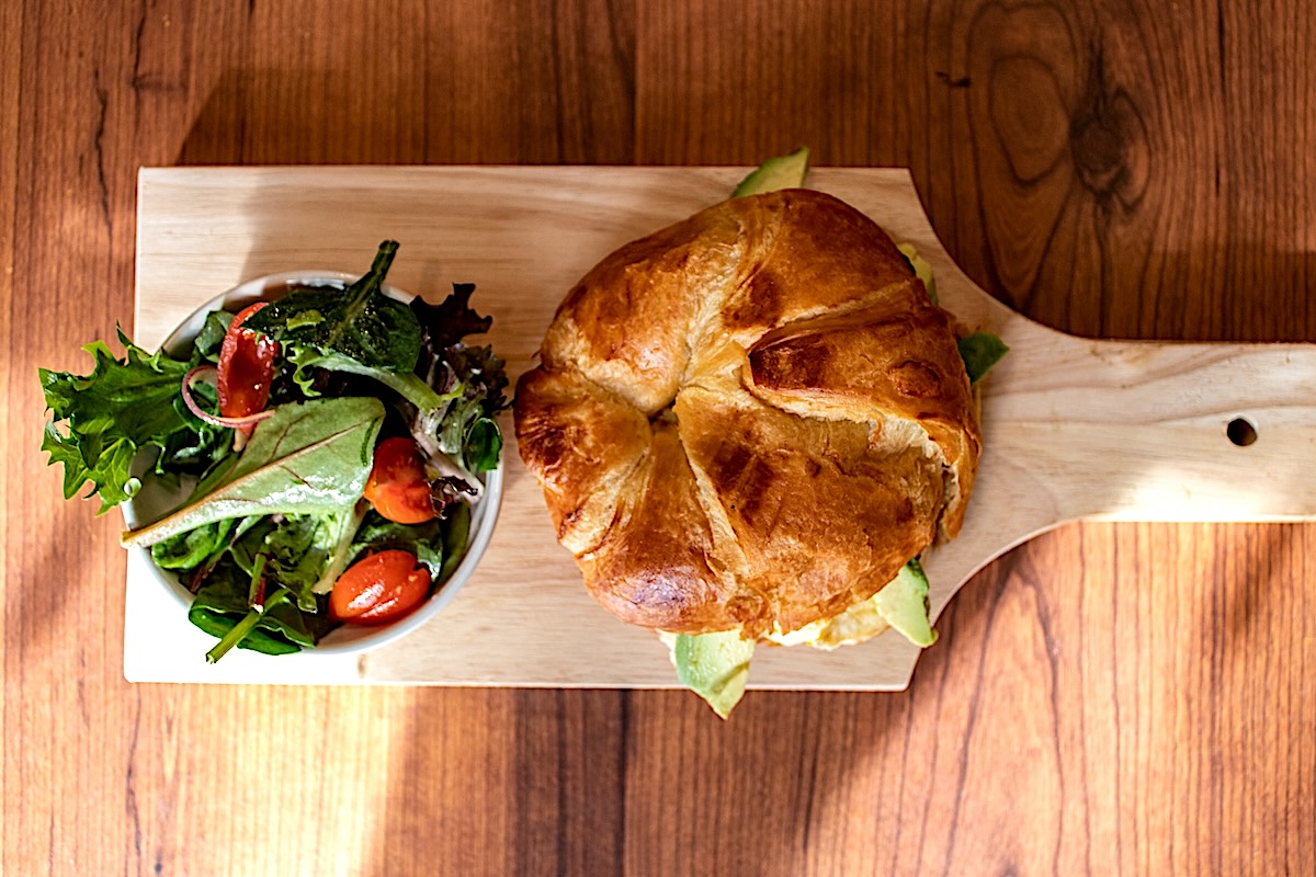 The Egg Croissant Sandwich at Cafe Miriam. |  Photo by River Niswonger