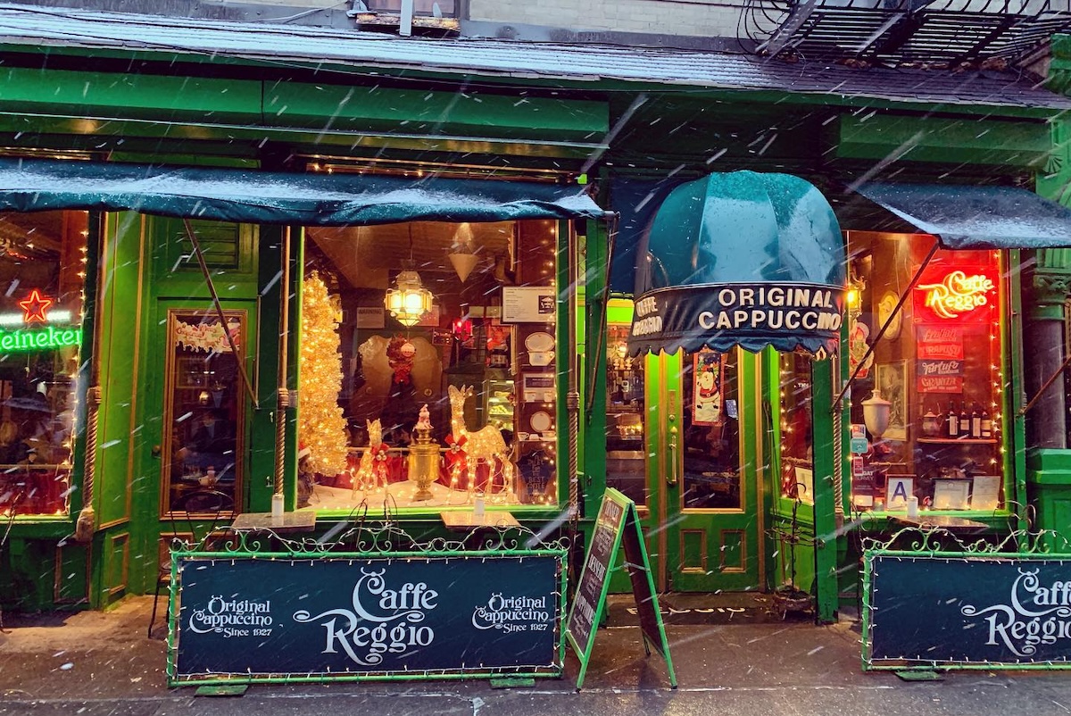 You can feel the history when dining and sipping coffee at this East Village staple. | Photo courtesy of Caffé Reggio