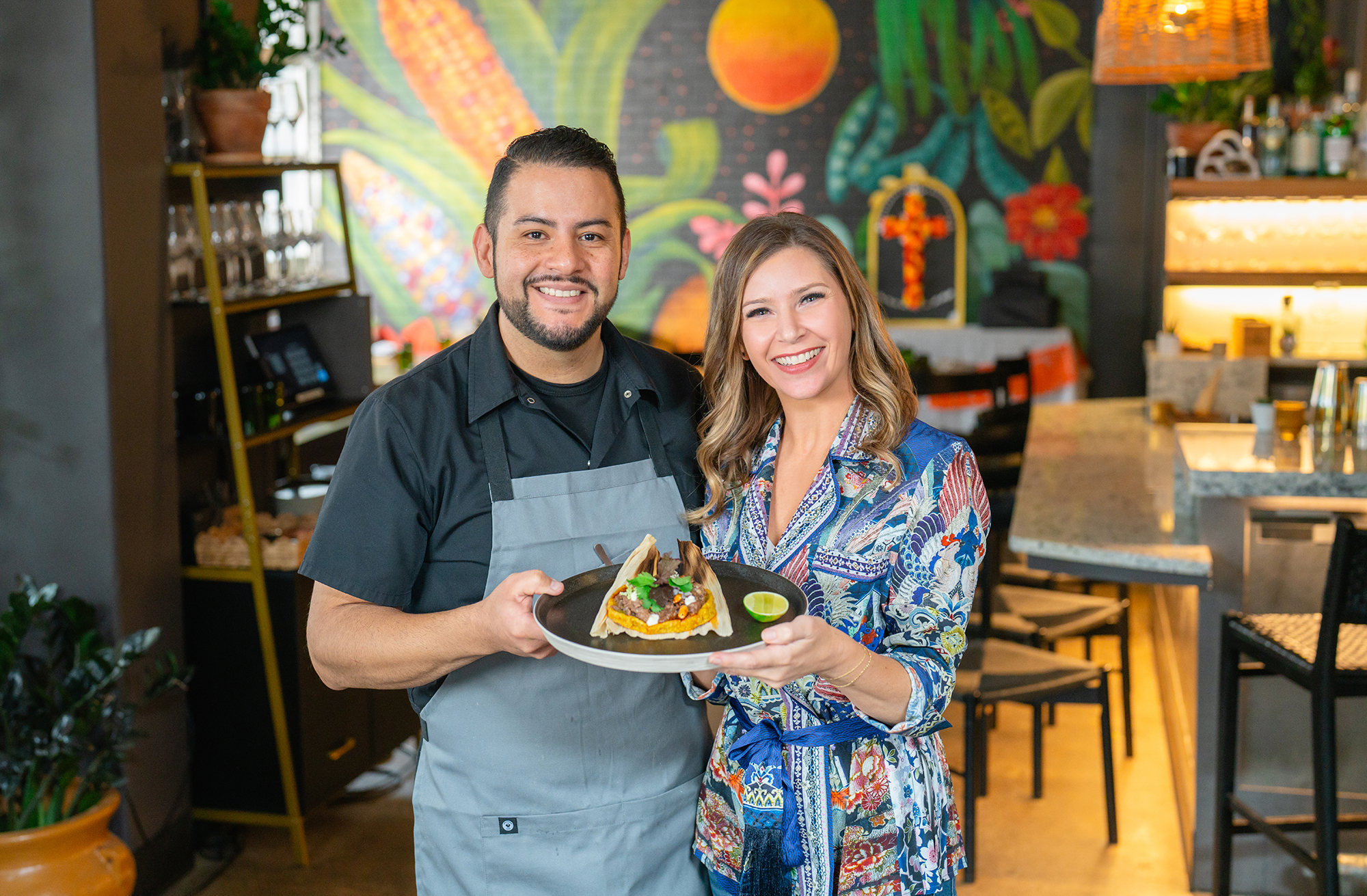 Chef Erasmo Casiano at Xiquita with Chef It host Tarah Runco. | Photo by Behind the Apron Media