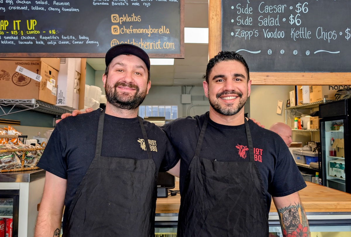 Patrick Klabir and Manny Barella of Chicken Riot. | Photo by Linnea Covington