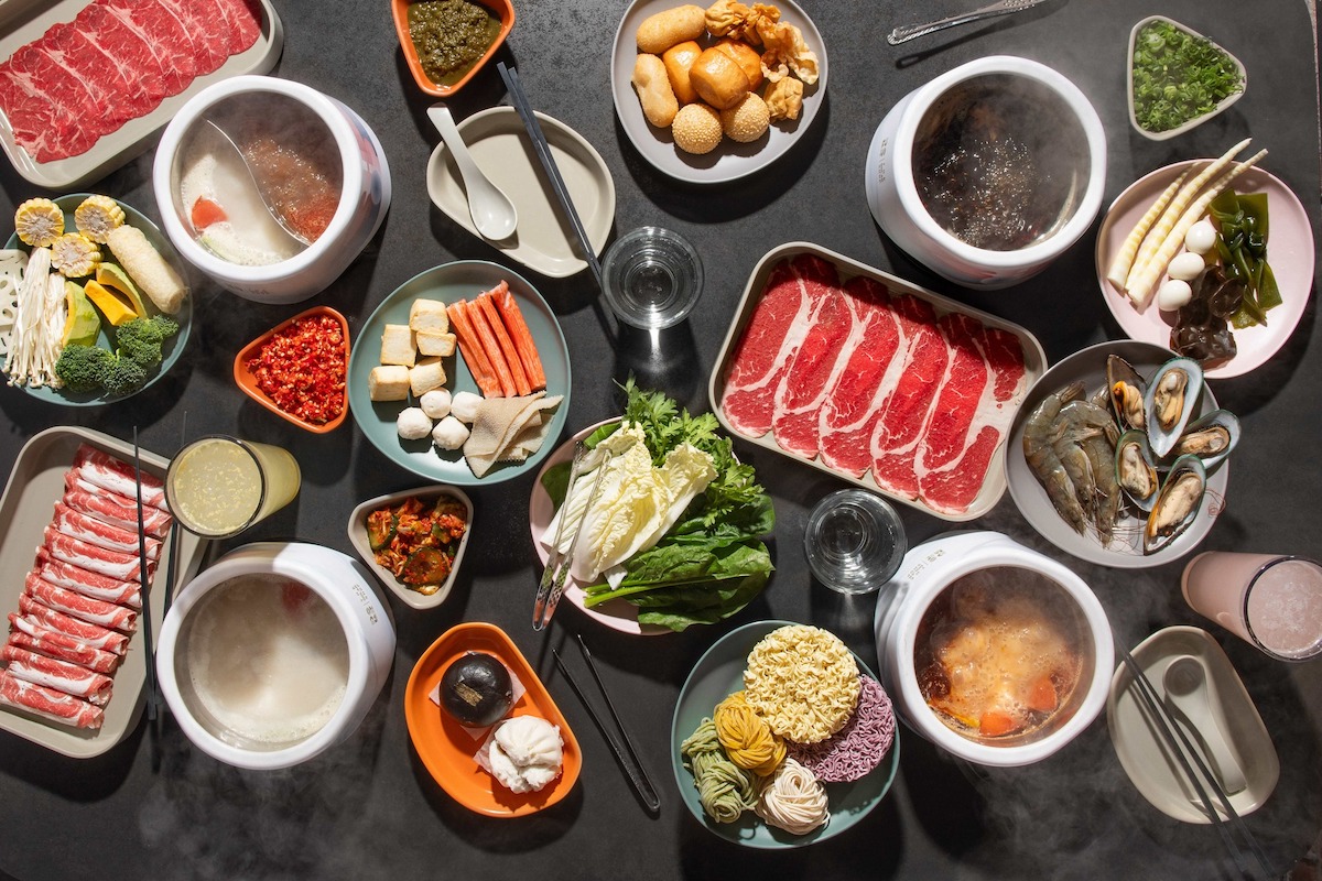 All-you-can-eat hot pot offerings at Chocho Hot Pot. | Photo by Chocho Hot Pot