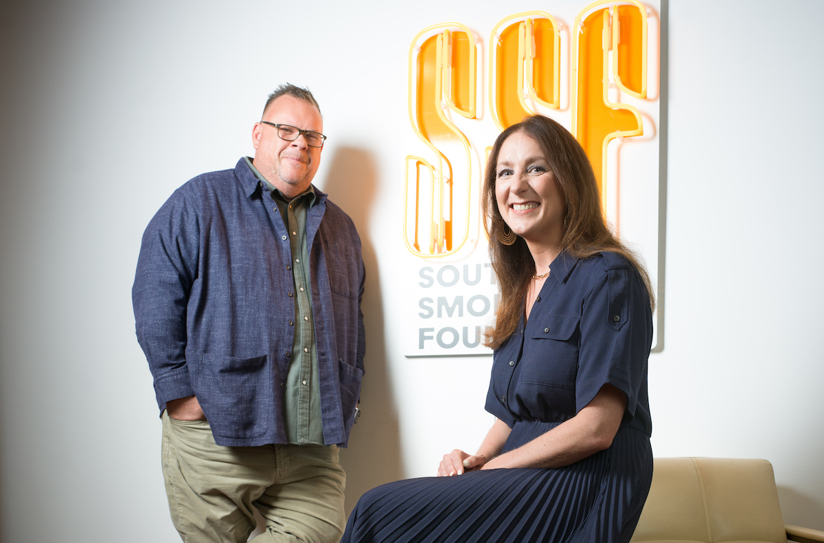 Chris Shepherd and Lindsey Brown of Southern Smoke Foundation. | Photo by Daniel Ortiz Photography