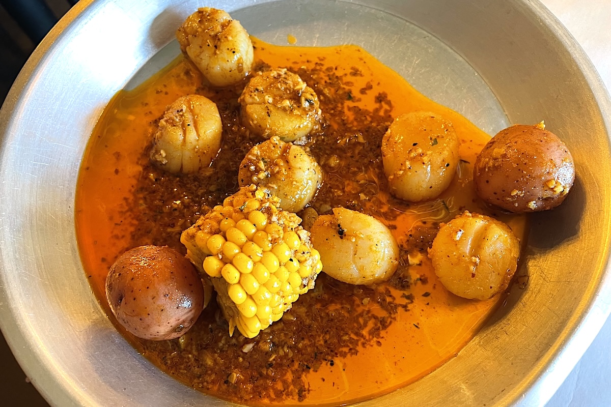 Crab & Shell Cajun Seafood's classic boil. | Photo by Ruth Tobias