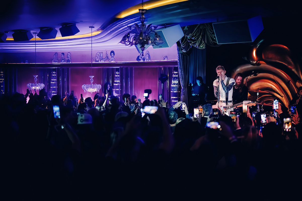 Machine Gun Kelly takes the stage for the opening of Delilah Dallas. | Photo by Chase Hall