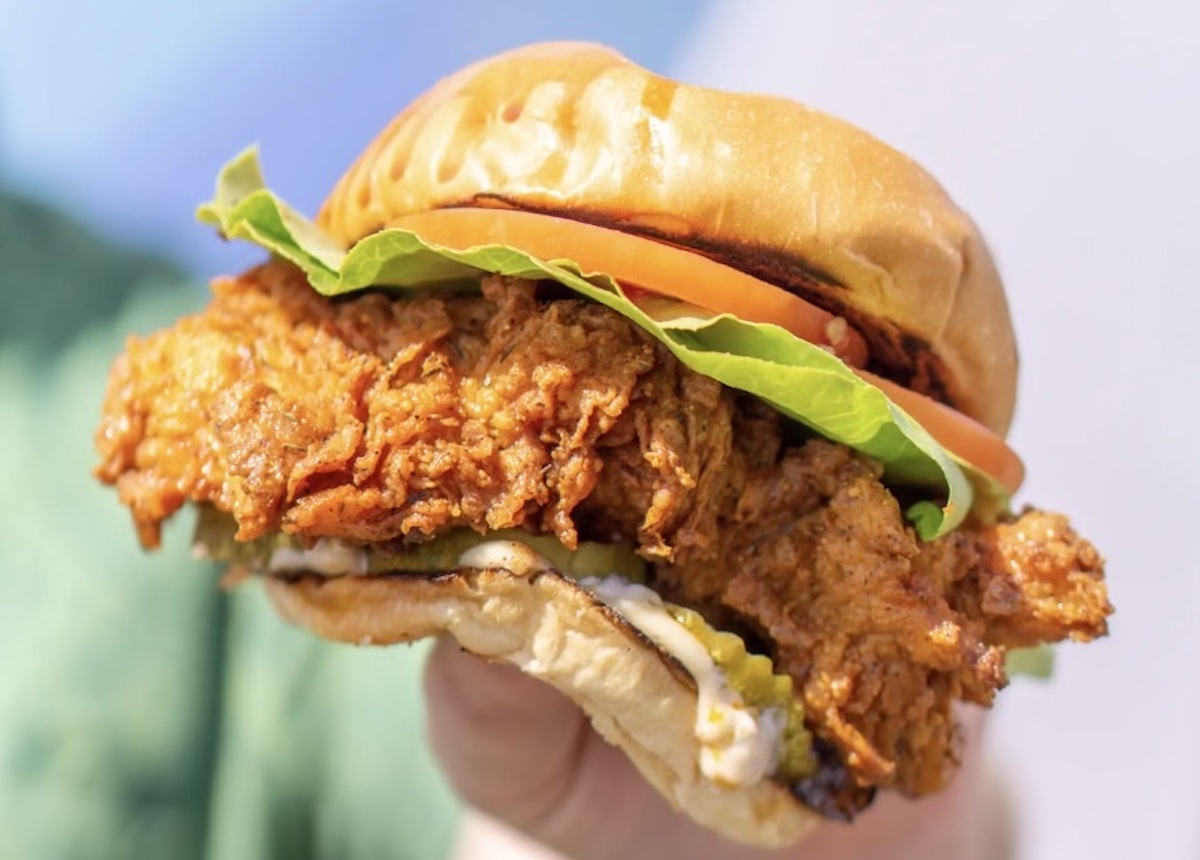 GoodVibesCoastalKitchen_CajunHotChickenSandwich - DiningOut Cajun hot chicken sandwich at Good Vibes Coastal Kitchen. | Photo by Good Vibes Coastal Kitchen