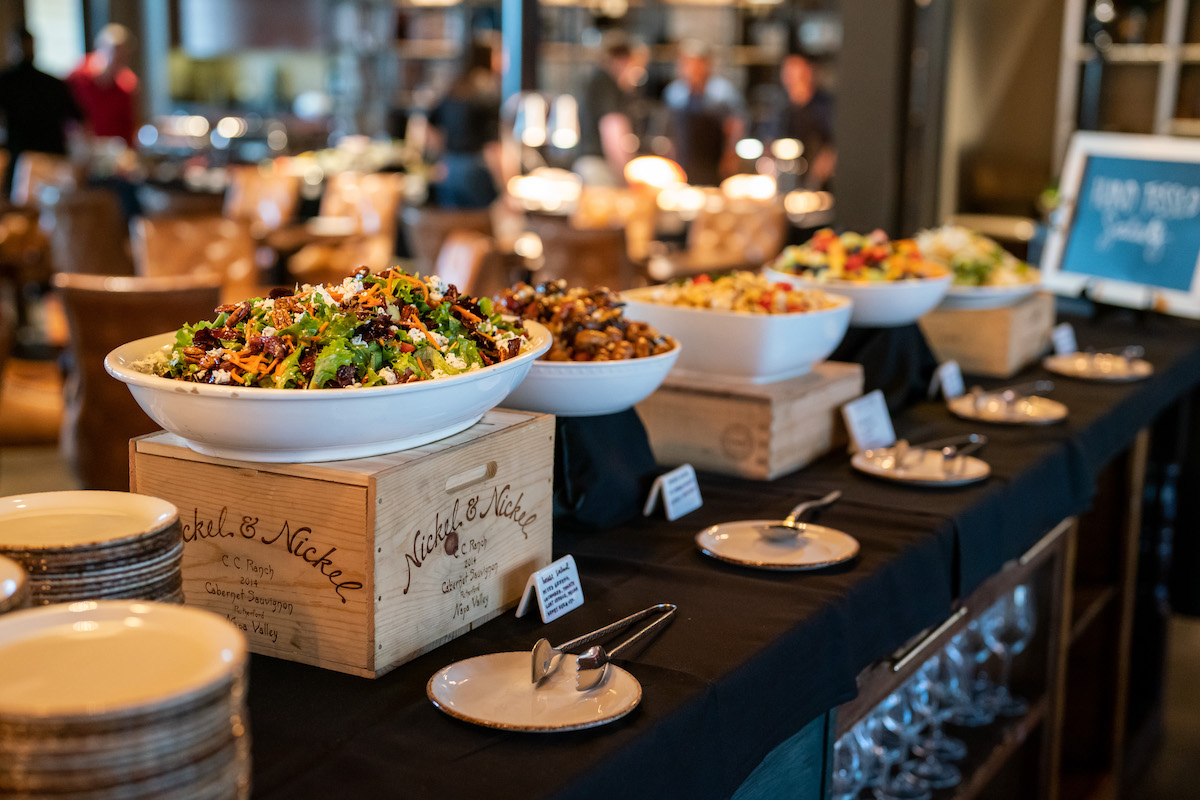Salads in the buffet line at Haywire. | Photo by Haywire