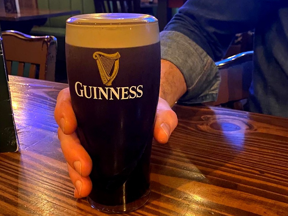 Guinness on tap at Hugh O'Connors. | Photo by Hugh O'Connors