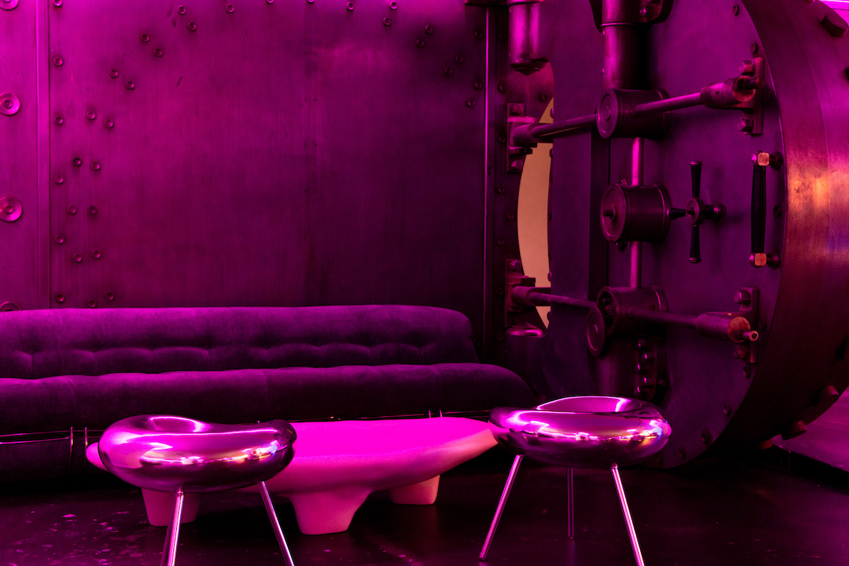 Lounge seating near the vault at Shyboy. | Photo by Shyboy