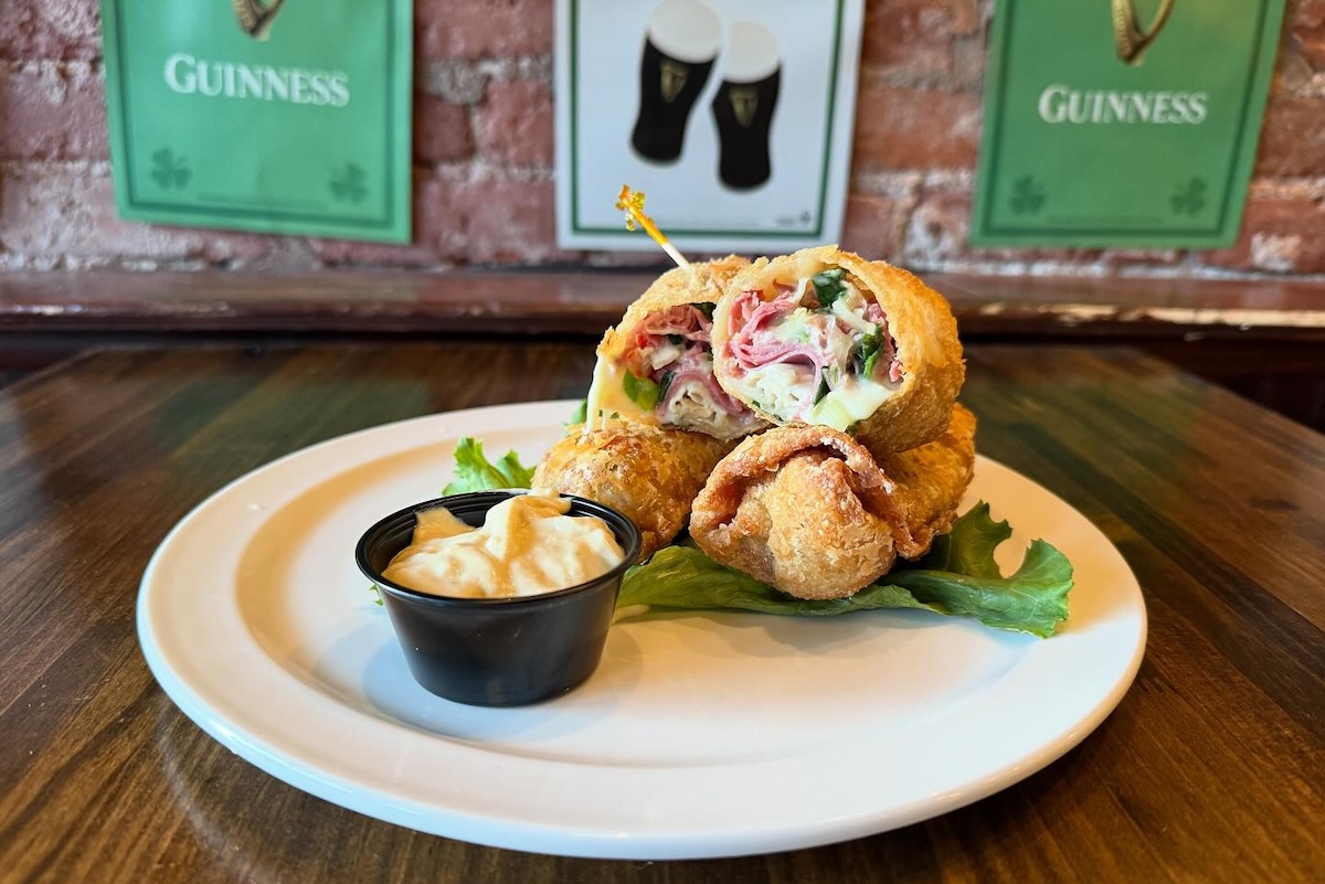 Irish_Rover_Pub_Denver_corned_beef_eggroll - DiningOut Corned beef egg rolls. | Photo courtesy of Irish Rover Pub