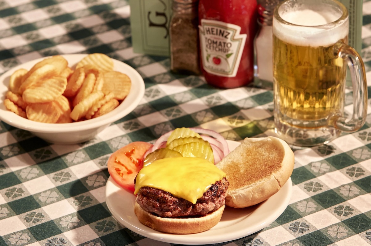 The perfect combo of art, burgers, and beer. | Photo courtesy of J. G. Melon