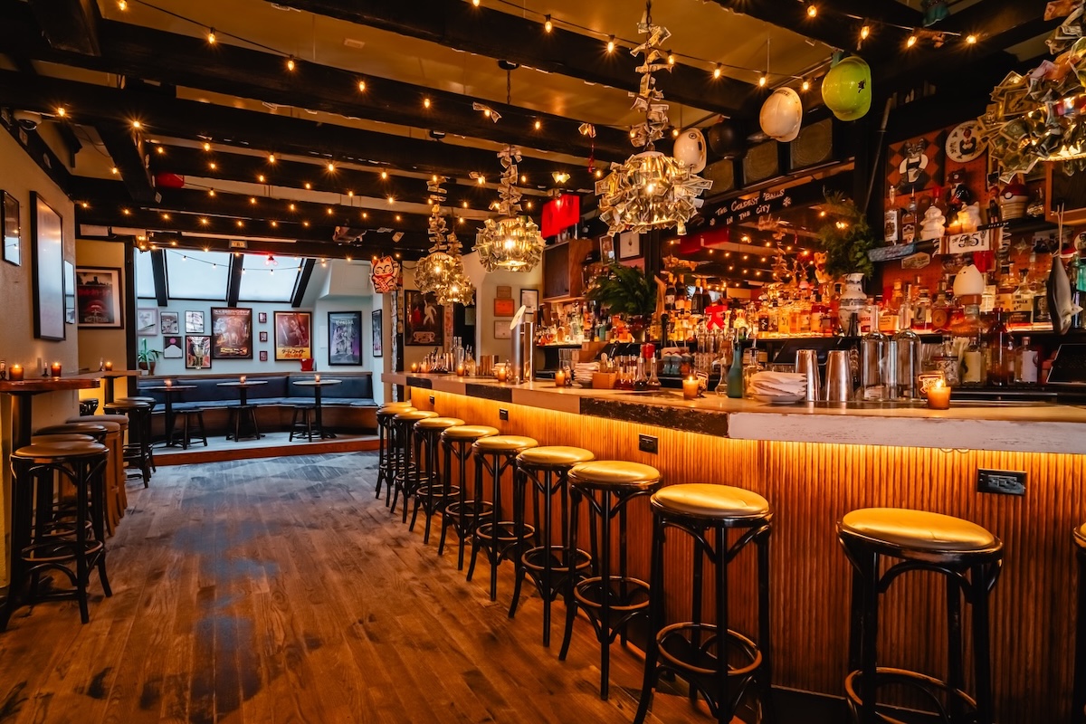 Inside the sleek Manhattan bar. | Photo courtesy of Katana Kitten