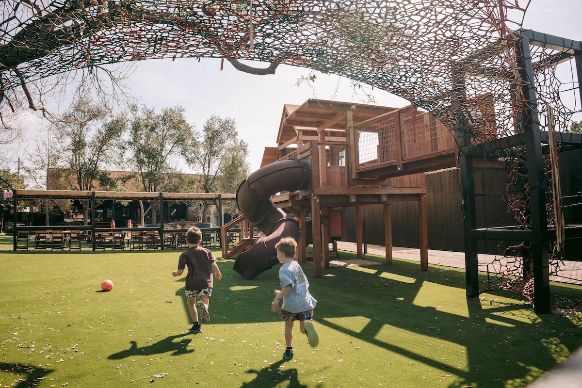 The outdoor kids play area at Long Weekend. | Photo by Marco Wang