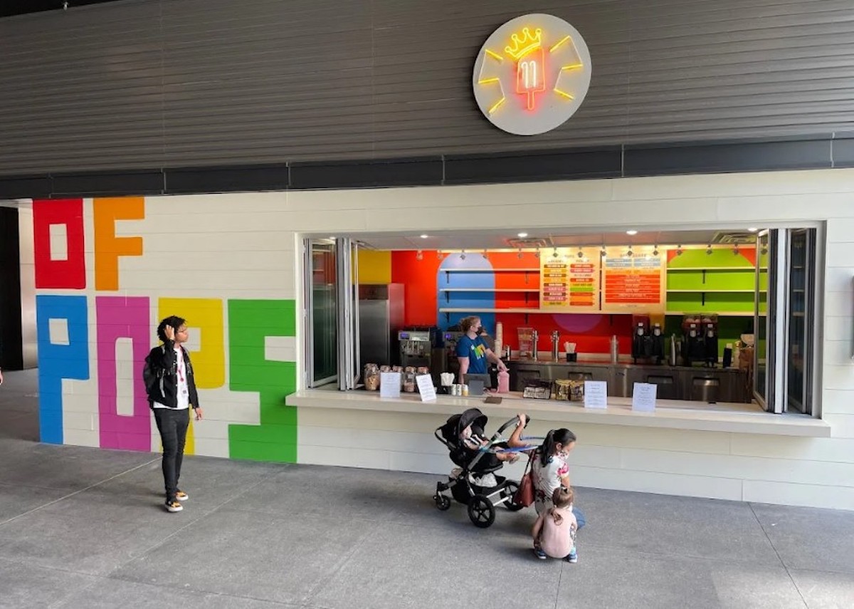 King of Pops at Colony Square_Photo by King of Pops - DiningOut The colorful exterior of King of Pops at Colony Square. | Photo by King of Pops