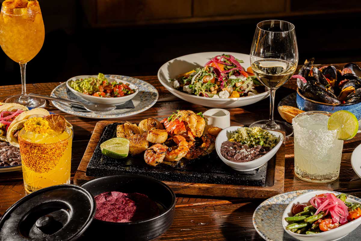 MS Hero Shot_Kayla Enright - DiningOut A spread featuring fajitas, tortillas, margaritas, and more at Mexican Sugar. | Photo by Kayla Enright