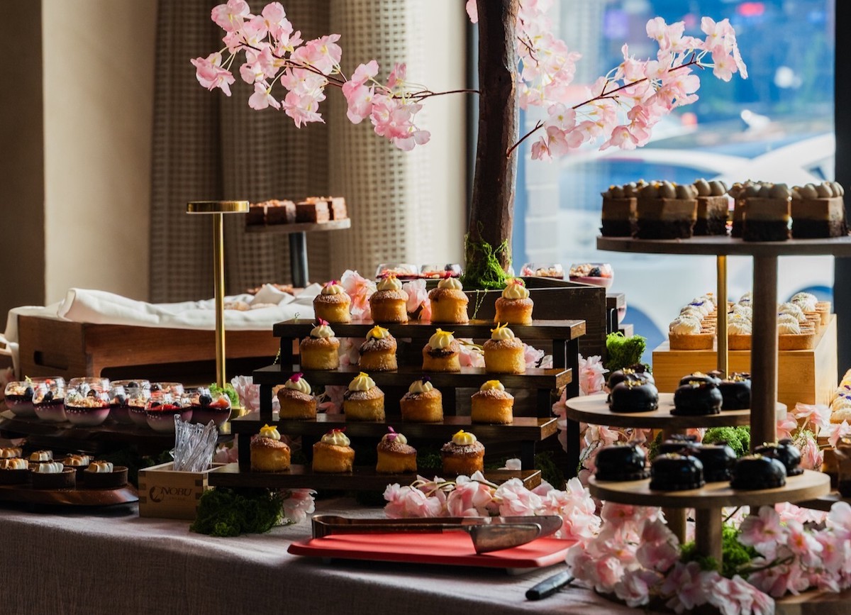 Pastries on display at Nobu's Easter brunch. | Photo by Nobu