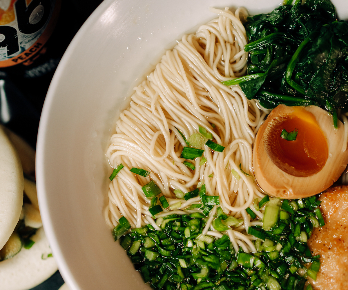 Made-from-scratch noodles at Okiburu. | Photo by Okiburu