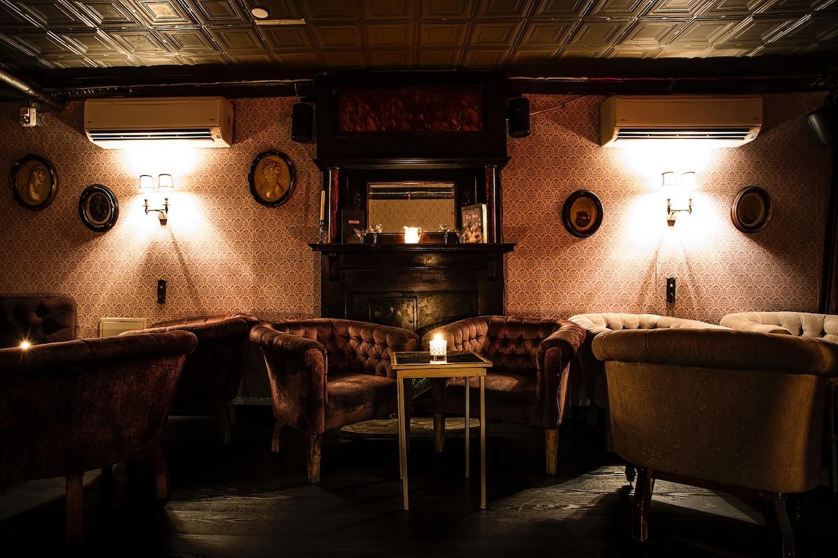 Is it a living room or a bar? Feels like both. | Photo courtesy of Raines Law Room