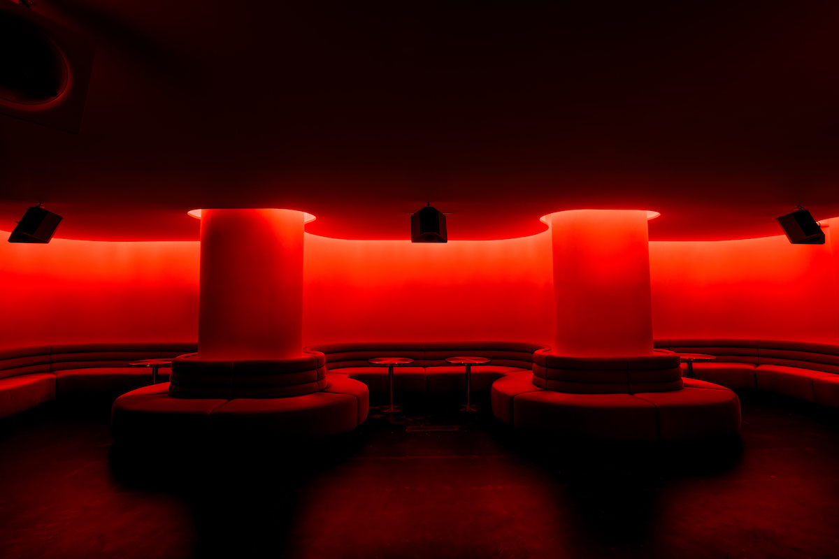 Banquettes in the main room at Shyboy. | Photo by Shyboy