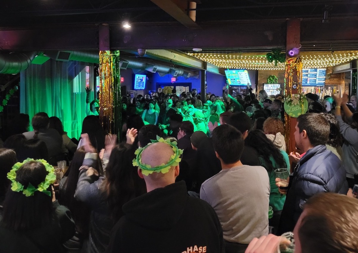 The crowds pack in for St. Paddy's Day at Social Beer Garden. | Photo by Social Beer Garden