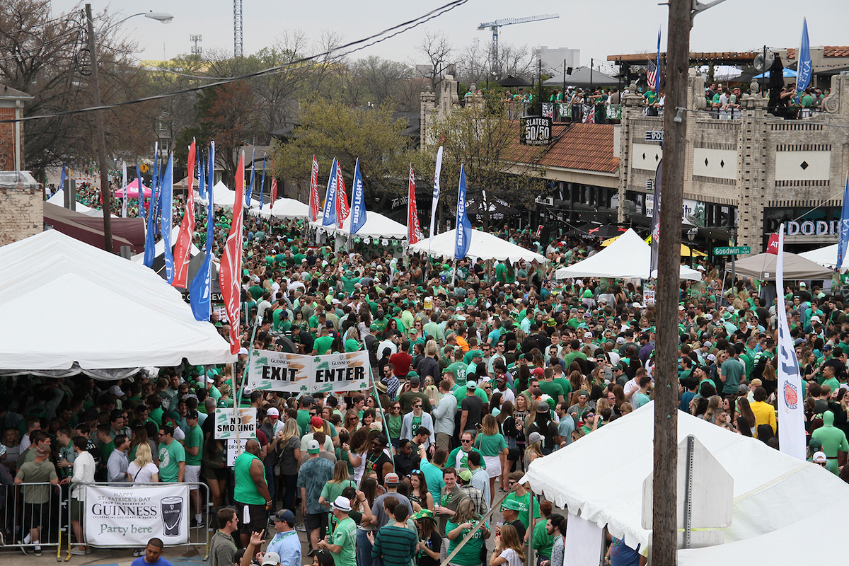 Crowds pack the street at the Lower Greenville Block Party. | Photo by Lower Greenville Block Party