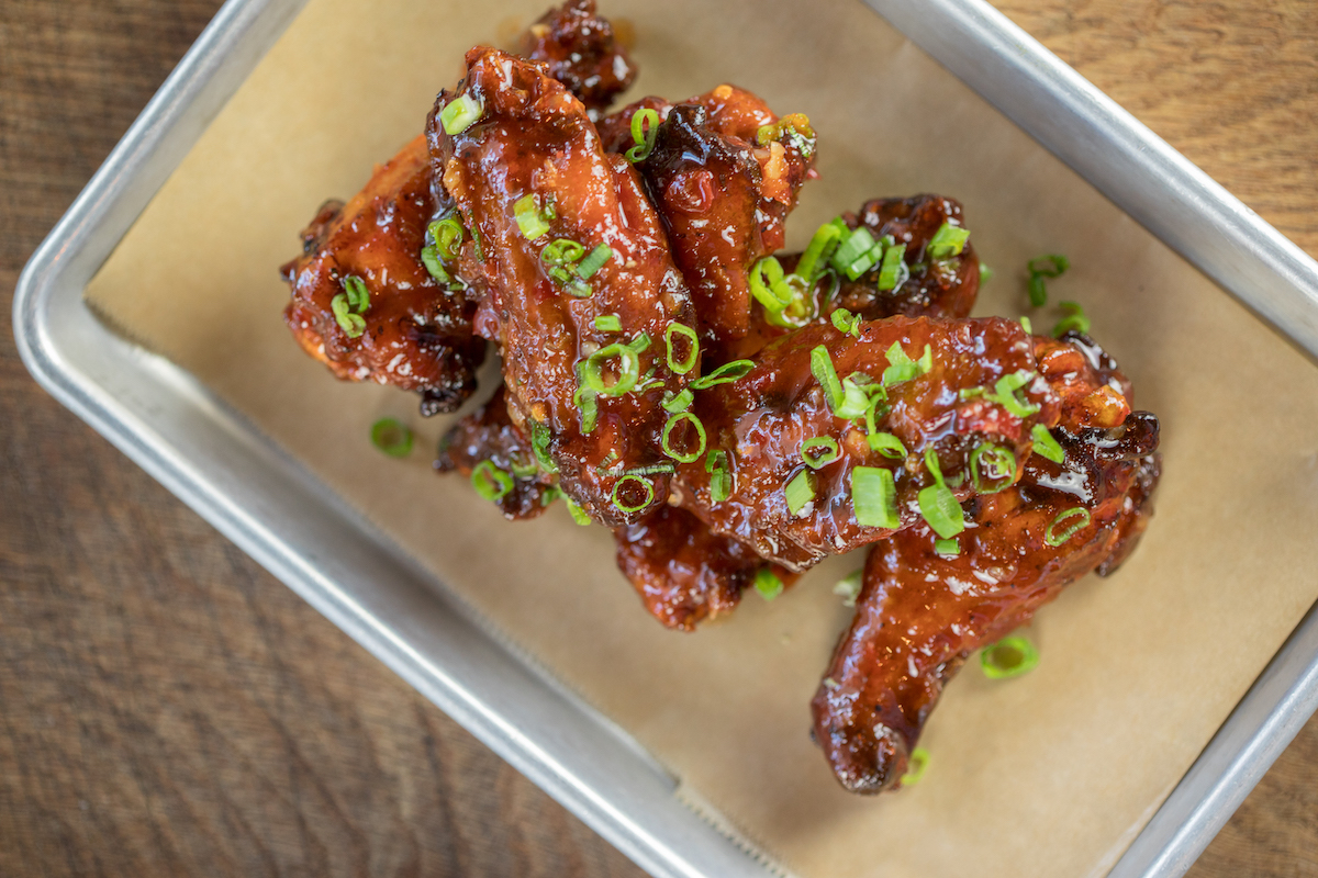 All-you-can-eat wings at Sweet Aurburn BBQ. | Photo by Kate Blohn