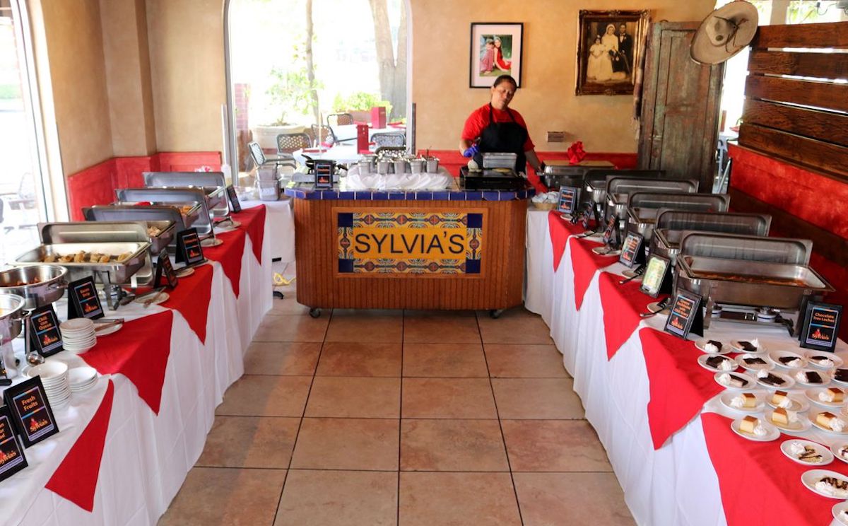 The brunch buffet setup at Sylvia's Enchilada Kitchen. | Photo by Sylvia's Enchilada Kitchen
