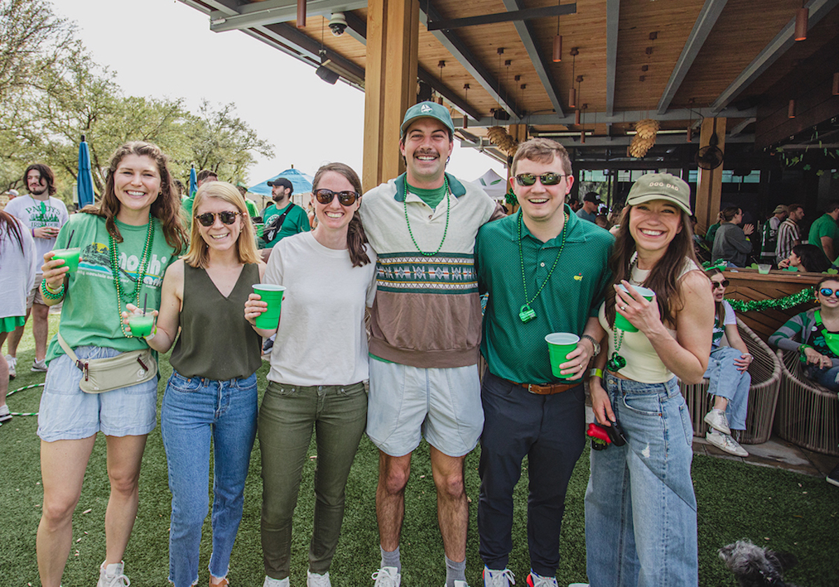 St. Paddy's Day partygoers take to the patio at the Village Dallas. | Photo by the Village Dallas