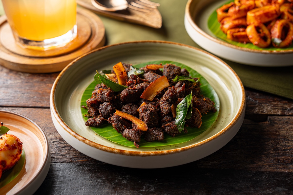 Toddy Shop Beef Fry at Chatti in NYC. | Photo courtesy of LAH Studios