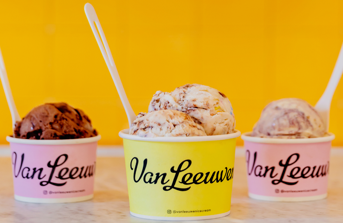 VanLeeuwen Cups photo courtesy of Melissa Libby and Associates - DiningOut Assorted scoops in cups at VanLeeuwen. | Photo by Melissa Libby and Associates