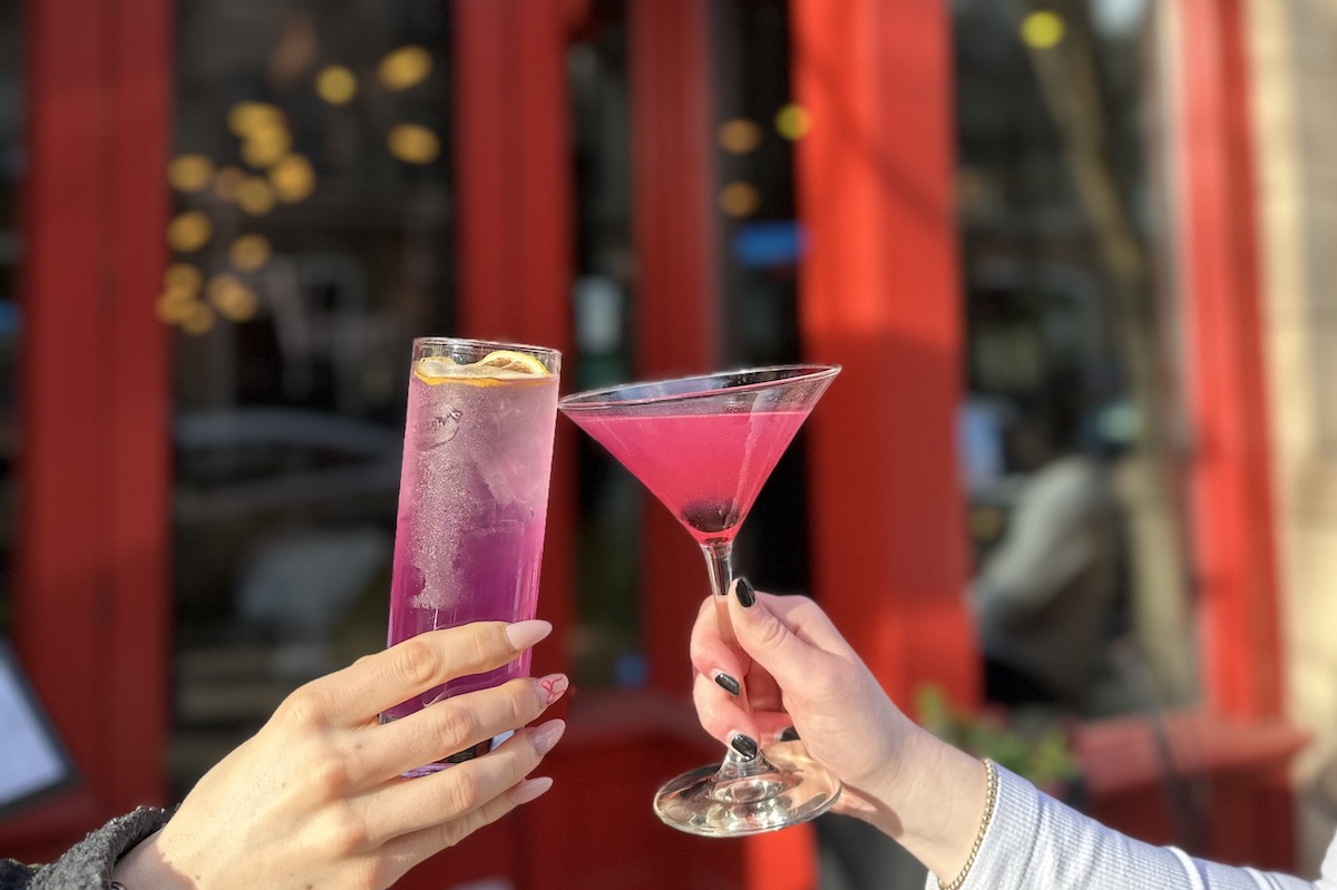 A cheers outside Vesper. | Photo by Vesper