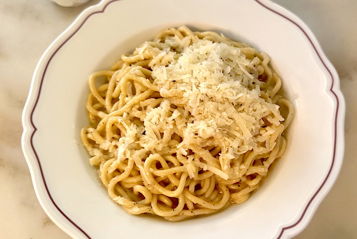Via Carota _NYC_Cacio_e_pepe - DiningOut The cacio e pepe at Via Carota in NYC. | Photo by Nishtha Dalal
