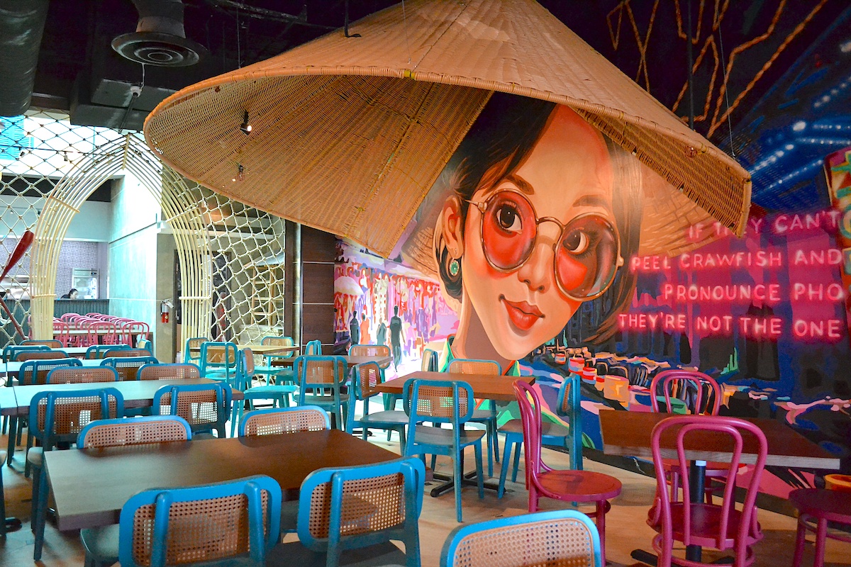 A peek into the Viet Cajun Village at the new Crawfish Cafe and Pho Prime dual concept. | Photo by POP Studios PR