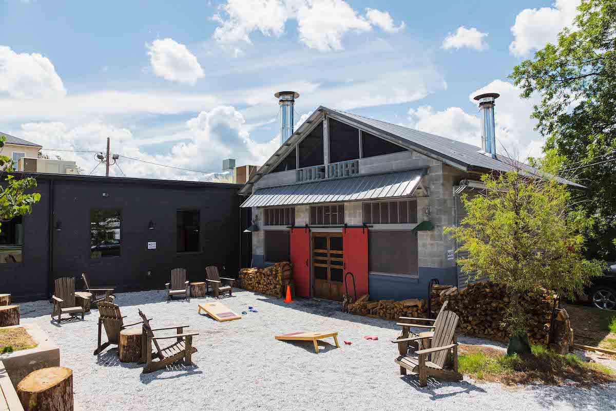 Wood_s Chapel BBQ - DiningOut The patio at Wood’s Chapel. | Photo by Wood’s Chapel BBQ