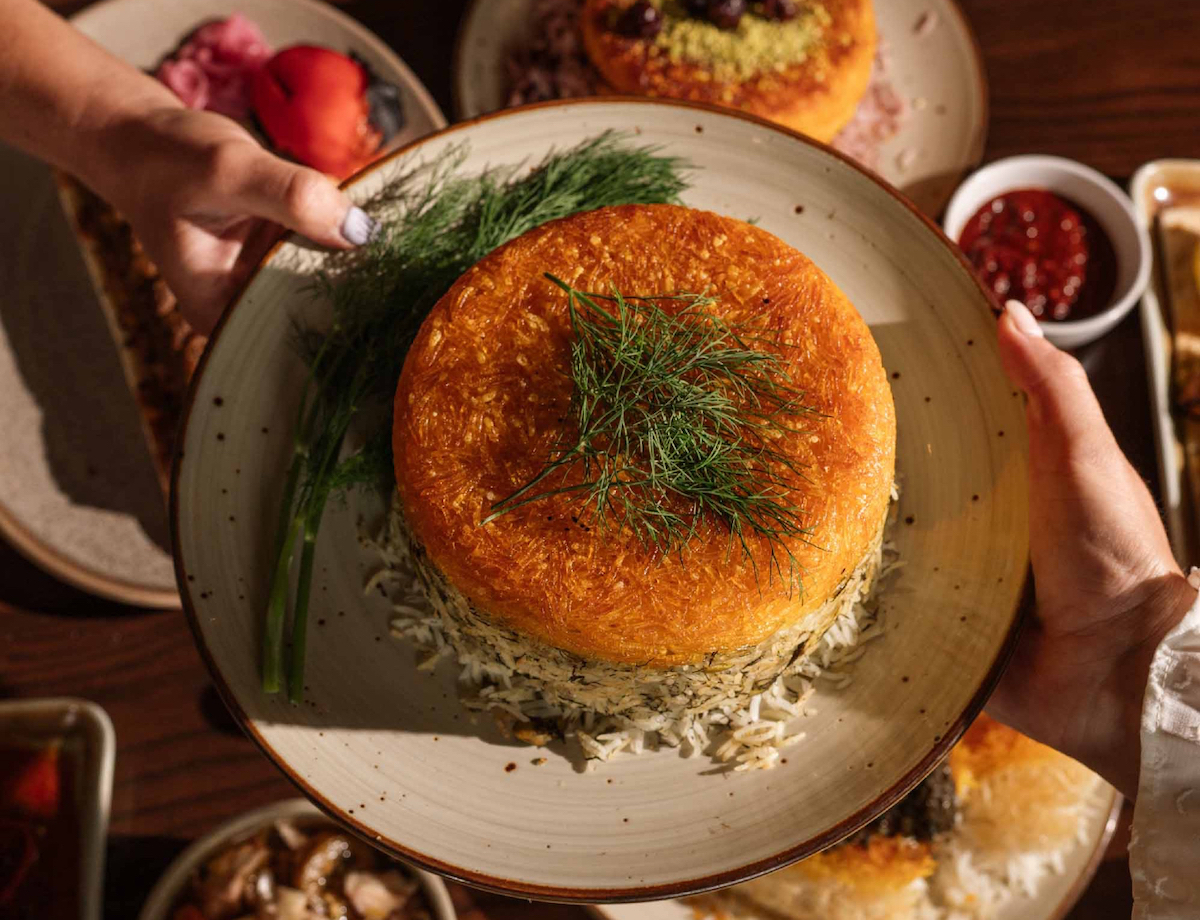 Tahdig at Yalda. | Photo by Yalda